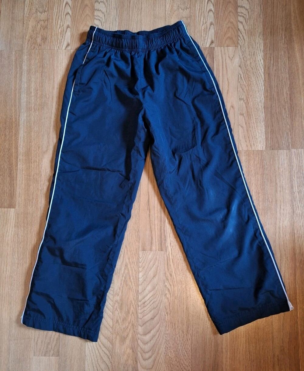Land's End Kids Boys Dark Blue Lined Jogger School Activity Sports Pants Sz 9-10